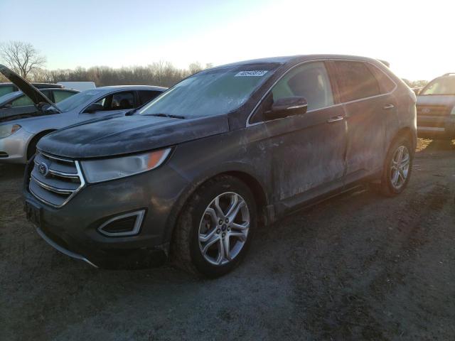 2FMPK4K93HBB31845 - 2017 FORD EDGE TITANIUM GRAY photo 1