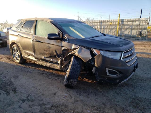 2FMPK4K93HBB31845 - 2017 FORD EDGE TITANIUM GRAY photo 4