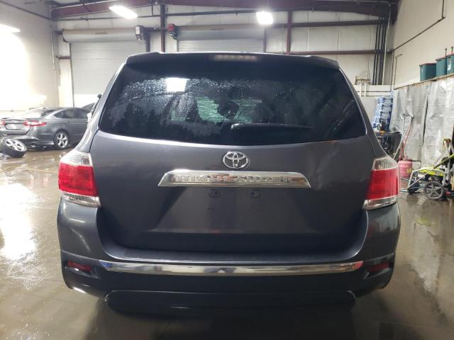 5TDZA3EH6DS040560 - 2013 TOYOTA HIGHLANDER BASE GRAY photo 6