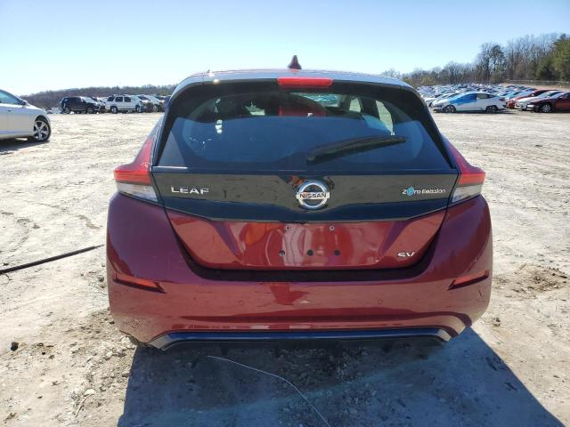 1N4AZ1CVXMC551490 - 2021 NISSAN LEAF SV RED photo 6