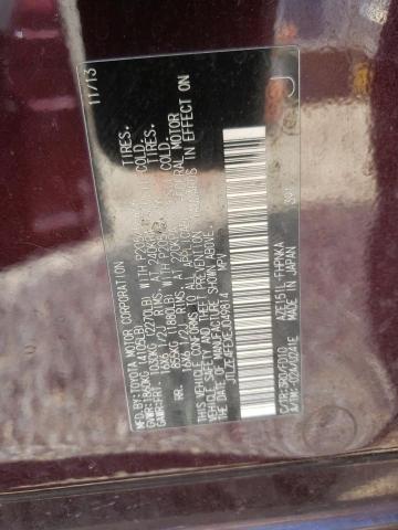 JTLZE4FEXEJ049814 - 2014 TOYOTA SCION XB Kastanienbraun Foto 12