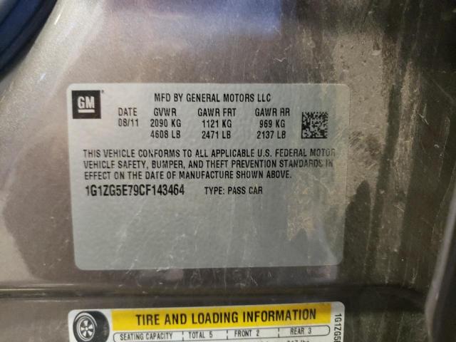 1G1ZG5E79CF143464 - 2012 CHEVROLET MALIBU LTZ ყავისფერი ფოტო 13