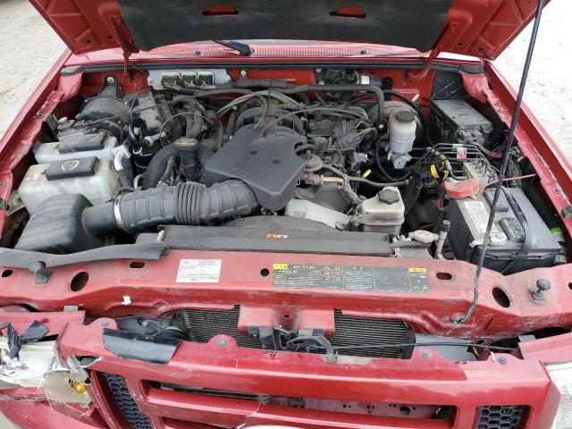 1FTLR4FEXAPA16289 - 2010 FORD RANGER SUPER CAB RED photo 11