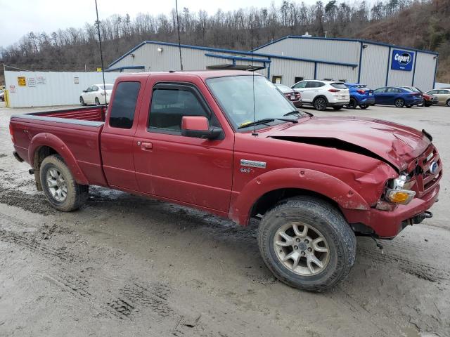 1FTLR4FEXAPA16289 - 2010 FORD RANGER SUPER CAB RED photo 4