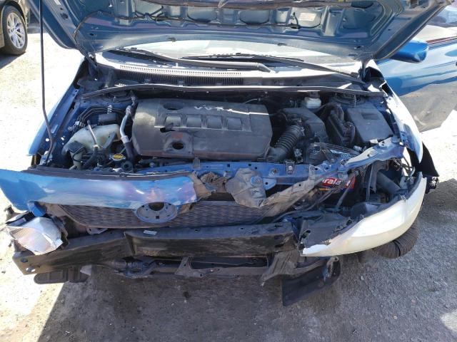 1NXBU4EE3AZ177656 - 2010 TOYOTA COROLLA BASE BLUE photo 11