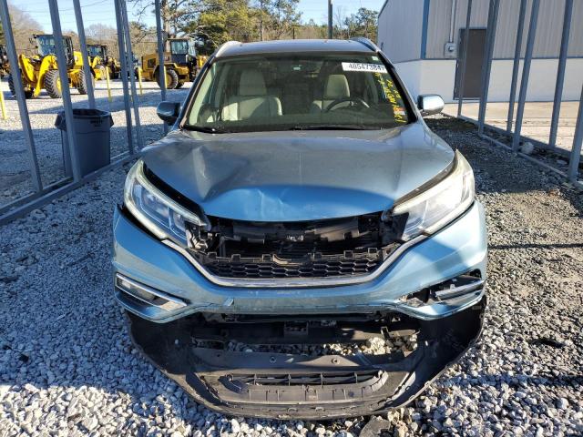 2HKRM3H70GH514328 - 2016 HONDA CR-V EXL BLUE photo 5