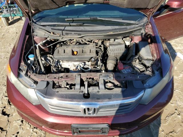 19XFB2F54CE350598 - 2012 HONDA CIVIC LX MAROON photo 11