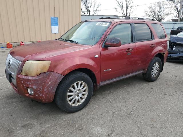 4M2CU97138KJ41448 - 2008 MERCURY MARINER PREMIER RED photo 1