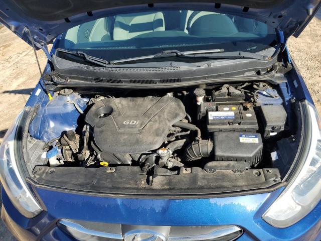 KMHCT4AEXFU878375 - 2015 HYUNDAI ACCENT GLS BLUE photo 11