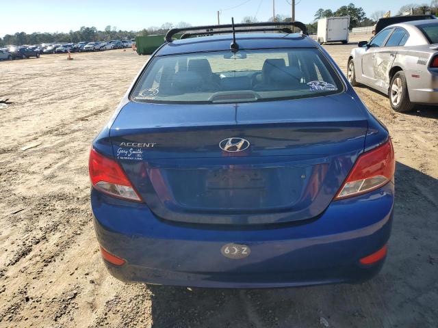 KMHCT4AEXFU878375 - 2015 HYUNDAI ACCENT GLS BLUE photo 6