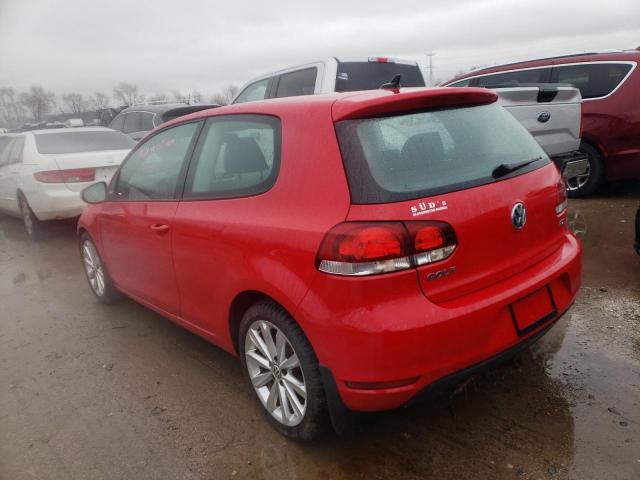 WVWMM7AJ2CW223194 - 2012 VOLKSWAGEN GOLF Կարմիր լուսանկար 2