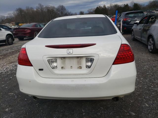 1HGCM66537A045446 - 2007 HONDA ACCORD EX WHITE photo 6