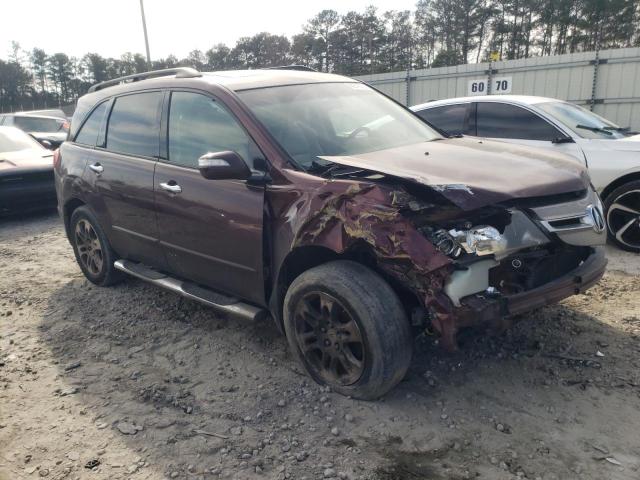 2HNYD28307H517185 - 2007 ACURA MDX TECHNOLOGY BURGUNDY photo 4