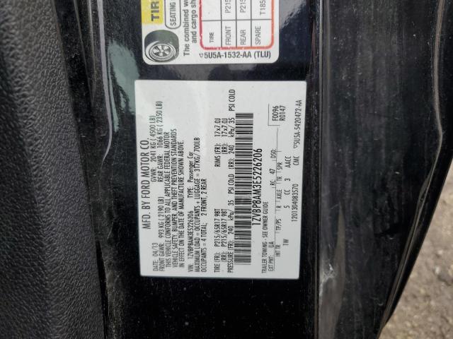 1ZVBP8AM3E5226206 - 2014 FORD MUSTANG BLACK photo 12