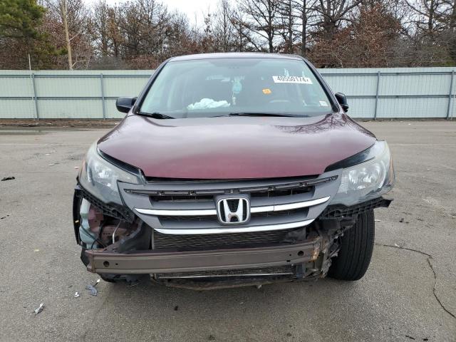 5J6RM4H37EL021249 - 2014 HONDA CR-V LX BURGUNDY photo 5