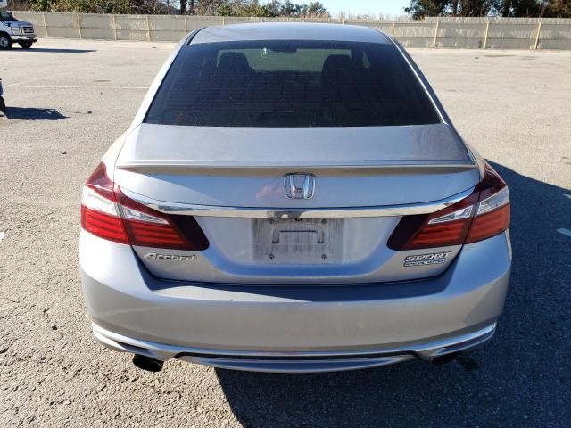 1HGCR2F14HA031953 - 2017 HONDA ACCORD SPORT SPECIAL EDITION SILVER photo 6