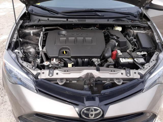 2T1BURHE8JC122372 - 2018 TOYOTA COROLLA L GRAY photo 11