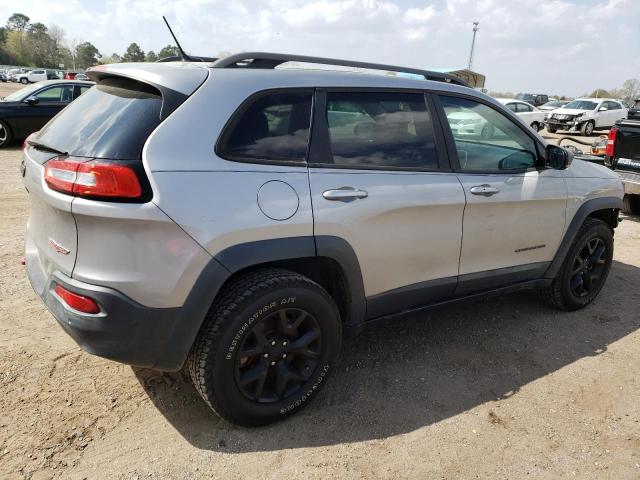 1C4PJMBBXEW281181 - 2014 JEEP CHEROKEE TRAILHAWK SILVER photo 3