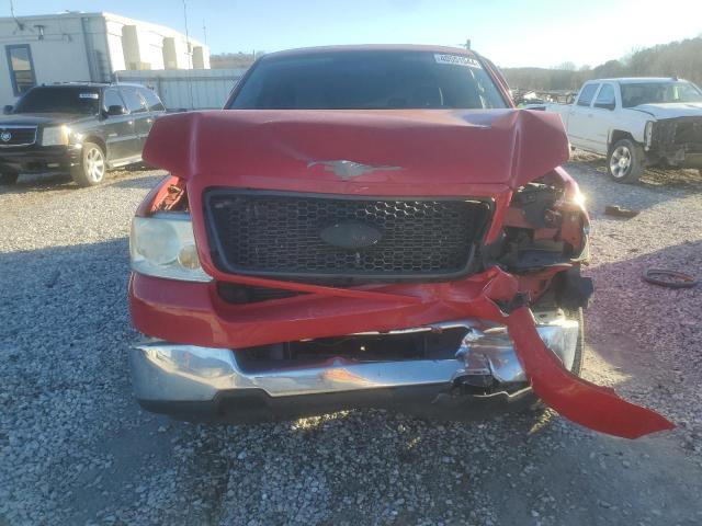 1FTPX12505FA38180 - 2005 FORD F150 RED photo 5