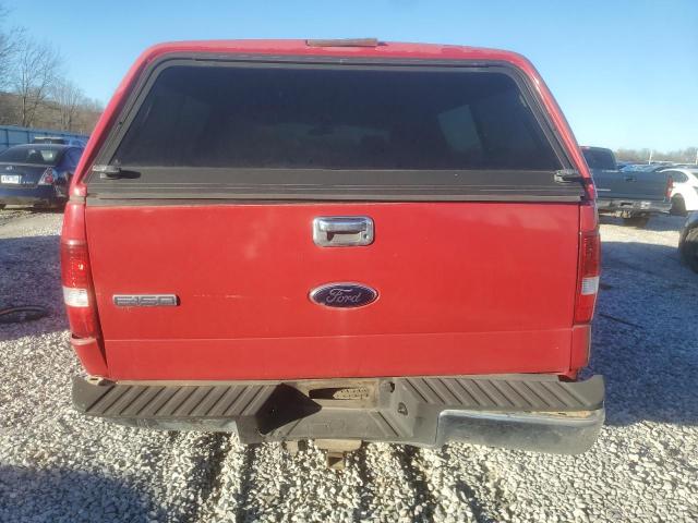 1FTPX12505FA38180 - 2005 FORD F150 RED photo 6