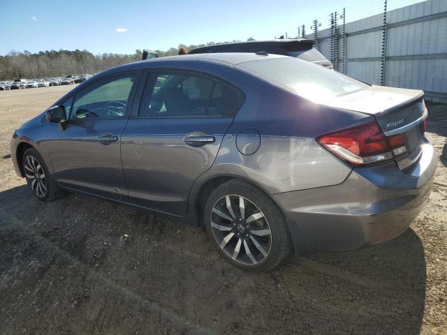 19XFB2F97FE042784 - 2015 HONDA CIVIC EXL GRAY photo 2