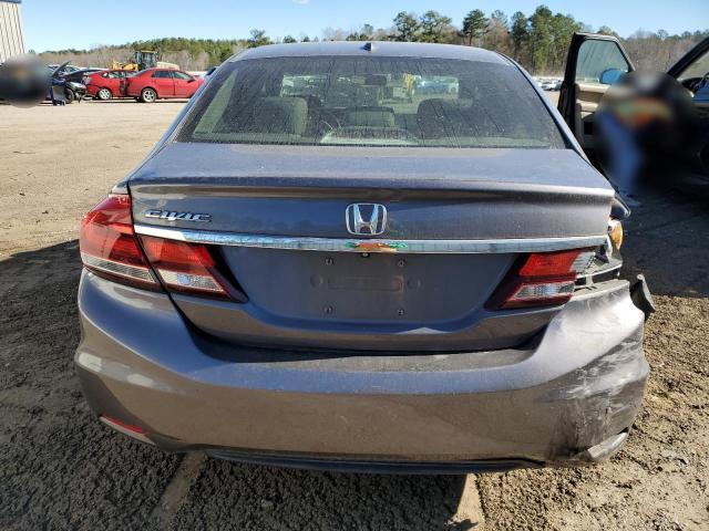 19XFB2F97FE042784 - 2015 HONDA CIVIC EXL GRAY photo 6