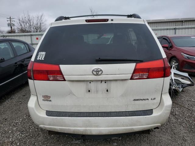 5TDZA23CX4S209982 - 2004 TOYOTA SIENNA CE WHITE photo 6