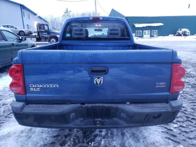 1D7HW48N46S606221 - 2006 DODGE DAKOTA QUAD SLT BLUE photo 6