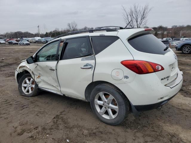 JN8AZ18W79W135399 - 2009 NISSAN MURANO S WHITE photo 2