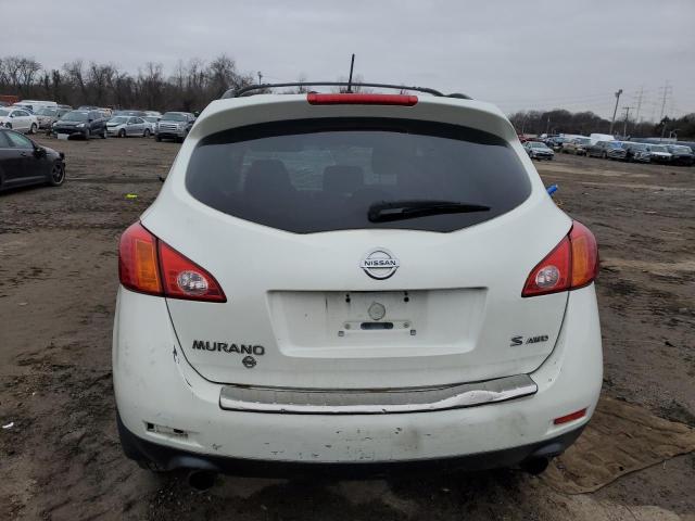 JN8AZ18W79W135399 - 2009 NISSAN MURANO S WHITE photo 6