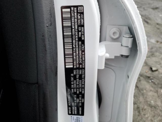 ZASPAKBN8K7C31150 - 2019 ALFA ROMEO STELVIO TI WHITE photo 13