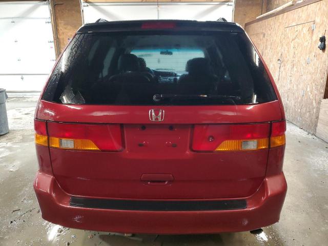 2HKRL18902H553535 - 2002 HONDA ODYSSEY EXL BURGUNDY photo 6