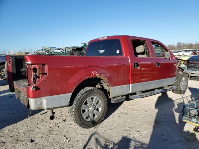 1FTFW1EV0AKB24200 - 2010 FORD F150 SUPER MAROON photo 3