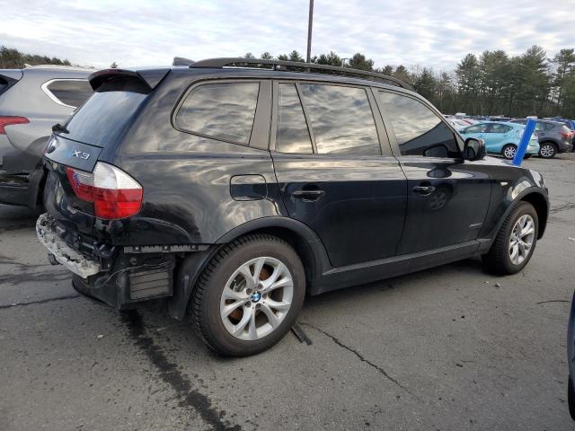 WBXPC9C48AWJ38265 - 2010 BMW X3 XDRIVE30I BLACK photo 3