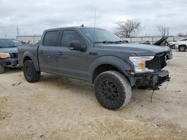 1FTEW1EG0JFB69594 - 2018 FORD F150 SUPERCREW GRAY photo 4