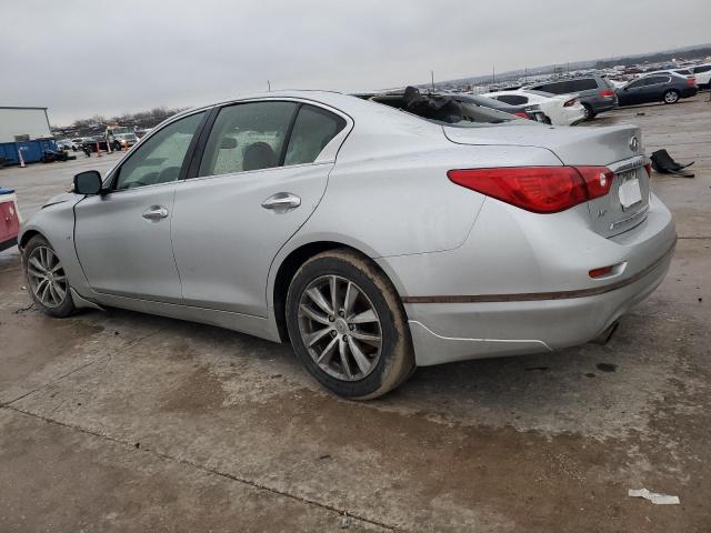 JN1BV7AR1EM699836 - 2014 INFINITI Q50 BASE SILVER photo 2