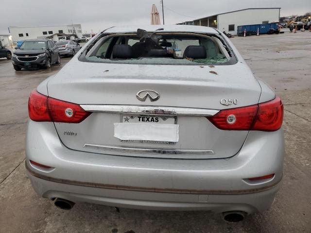 JN1BV7AR1EM699836 - 2014 INFINITI Q50 BASE SILVER photo 6