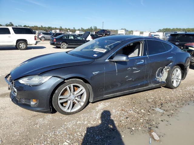 5YJSA1H16EFP52948 - 2014 TESLA MODEL S GRAY photo 1