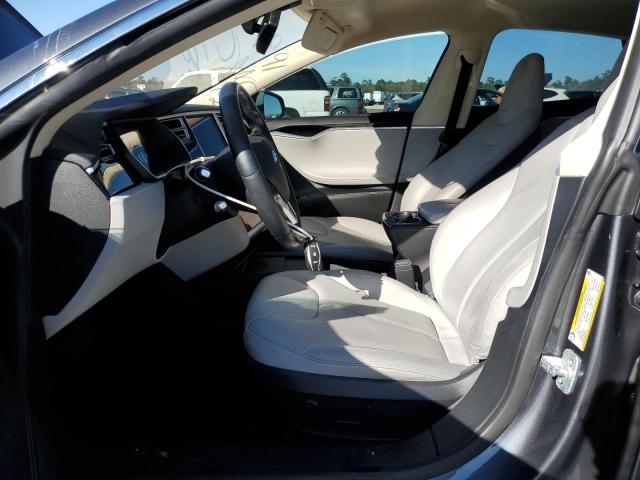 5YJSA1H16EFP52948 - 2014 TESLA MODEL S GRAY photo 7