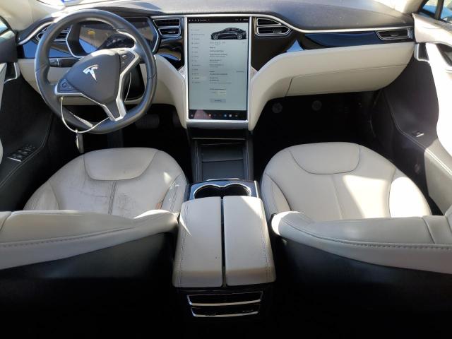 5YJSA1H16EFP52948 - 2014 TESLA MODEL S GRAY photo 8