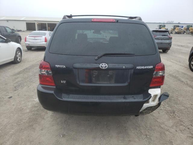 JTEDP21A640033716 - 2004 TOYOTA HIGHLANDER BASE أسود صورة 6