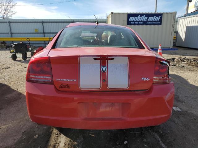 2B3KA53H88H308871 - 2008 DODGE CHARGER R/T RED photo 6