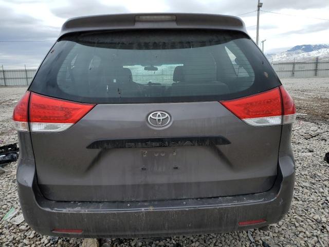 5TDZK3DC5DS324362 - 2013 TOYOTA SIENNA GRAY photo 6