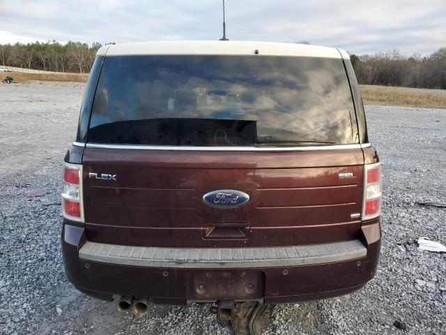 2FMEK62C39BA37142 - 2009 FORD FLEX SEL BURGUNDY photo 6