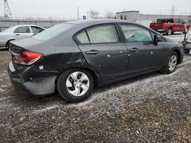 2HGFB2F49DH031728 - 2013 HONDA CIVIC LX GRAY photo 3