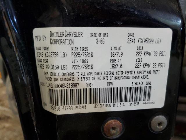 1J4GL38K46W218987 - 2006 JEEP LIBERTY RENEGADE 黑色 照片 12