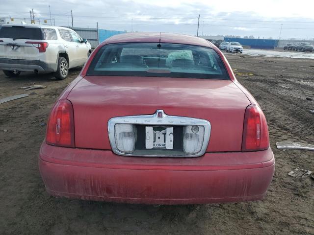 1LNFM82W8WY717752 - 1998 LINCOLN TOWN CAR SIGNATURE RED photo 6