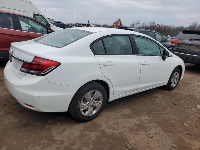 19XFB2F51EE022879 - 2014 HONDA CIVIC LX WHITE photo 3