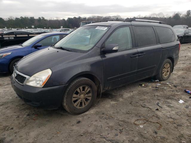 KNDMG4C7XC6458420 - 2012 KIA SEDONA LX GRAY photo 1