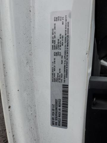 3C6LRVAG8ME530037 - 2021 RAM PROMASTER 1500 STANDARD WHITE photo 13